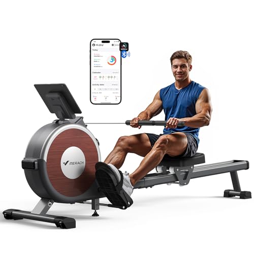 Avis MERACH Rameur Bluetooth 16 niveaux double rail : test matos 2026